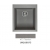 Zlewozmywak Elleci QUADRA 100 Metaltek M73 titanium LMQ10073